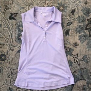 Adidas sleeveless collared shirt